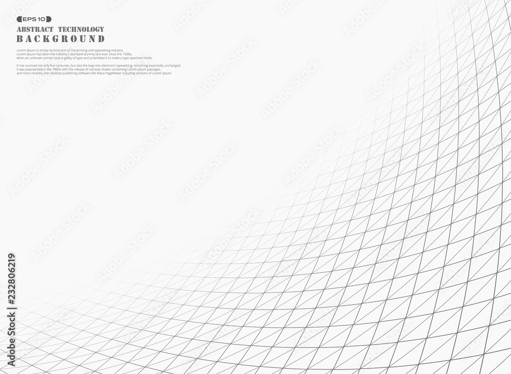 Aufkleber abstract strip line of square geometric pattern background.