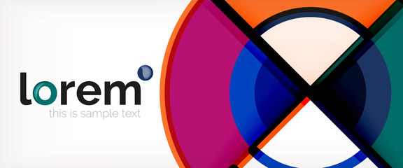 Obraz premium Vector abstract colorful circles background