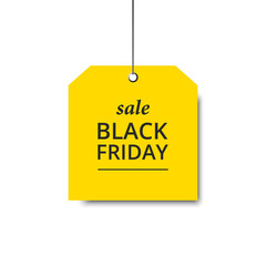 Obraz na płótnie Canvas Label black friday orange holiday design sale