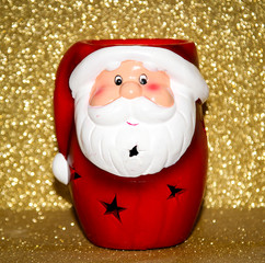 Glitzer, Weihnachtsmann, Engel, Geschenk 