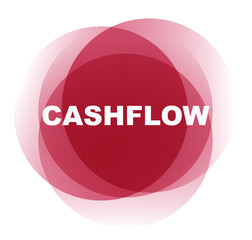 red vector banner cashflow