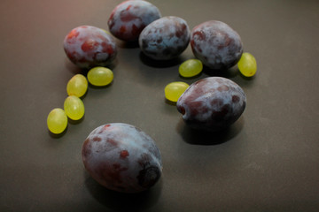 fresh juicy fruits