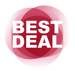 red vector banner best deal