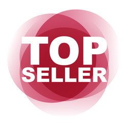 red vector banner top seller