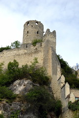 Fototapeta premium Ville de Chinon, Tour du Moulin, la plus ancienne tour de la forteresse royale, département d'Indre-et-Loire, France