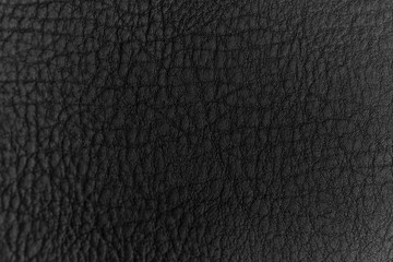 Fototapeta premium Leather black texture.Black dark leather background.