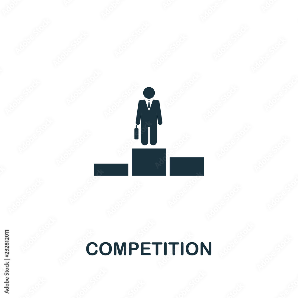 Aufkleber competition icon. premium style design from startup icon collection. ui and ux. pixel perfect compet