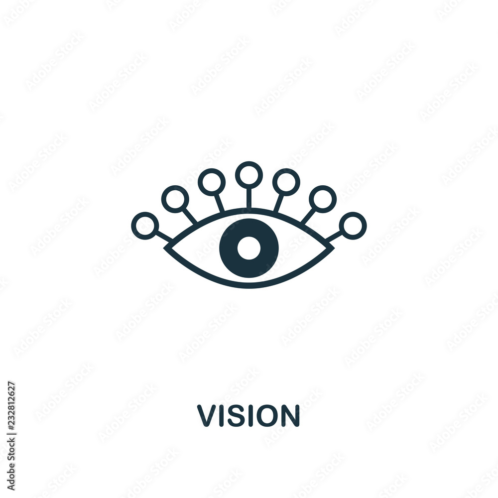 Poster vision icon. premium style design from startup icon collection. ui and ux. pixel perfect vision icon