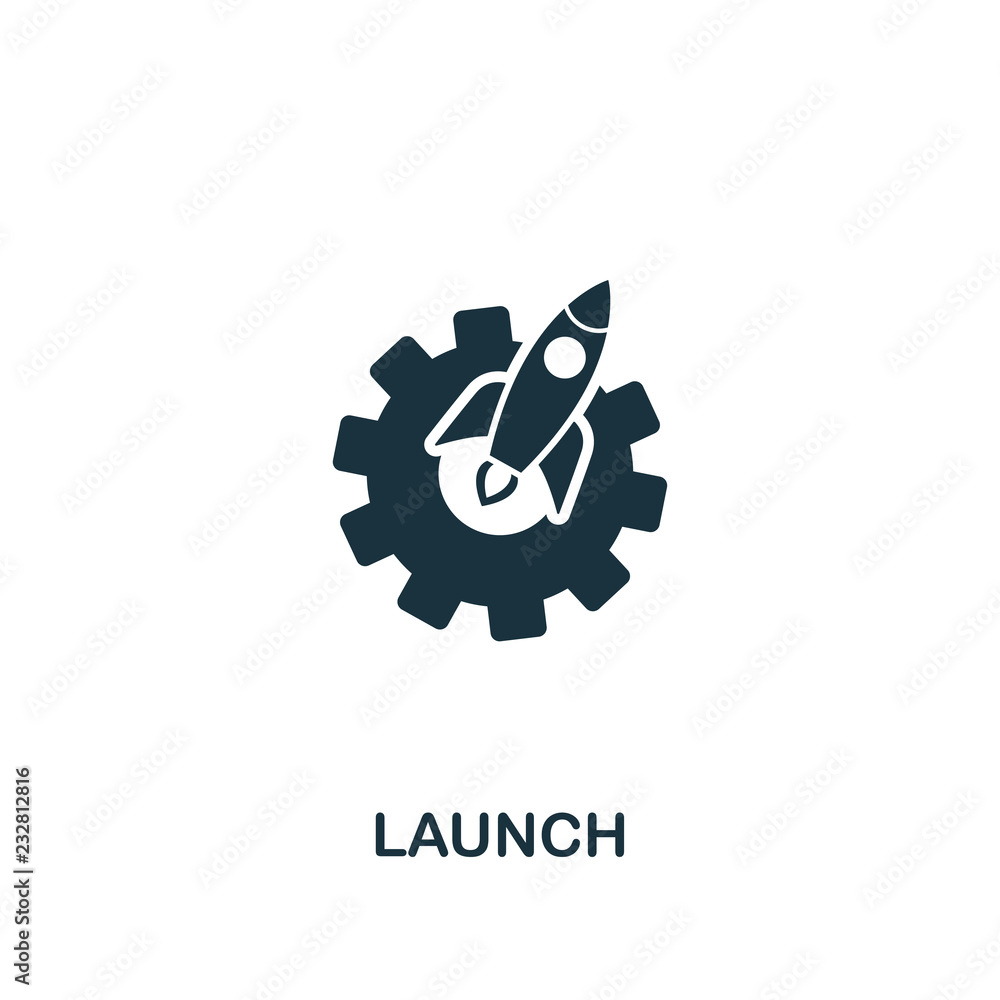 Poster launch icon. premium style design from startup icon collection. ui and ux. pixel perfect launch icon