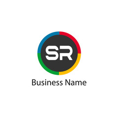 Initial Letter SR Logo template design