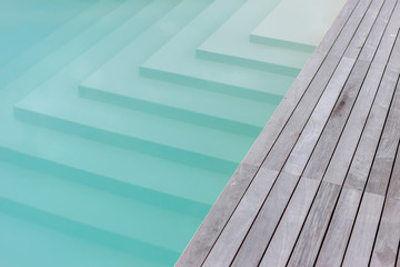 wooden platform and stairs to pool texture