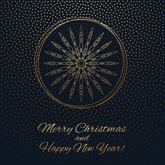 This is a gark and gold Christmas background