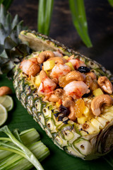 Pineapple Fried Rice, Tasty Thai food