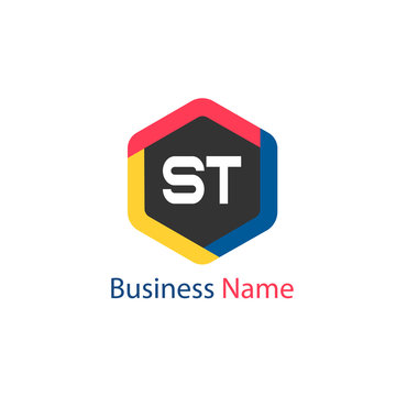 Initial Letter ST Logo template design