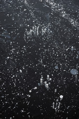 Frozen air bubbles.