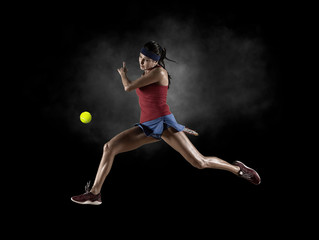 Obraz na płótnie Canvas Female tennis player