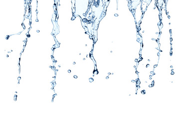 water splash drop blue liquid bubble
