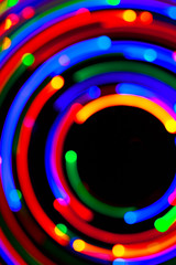 Blurred Christmas or fairy light effects