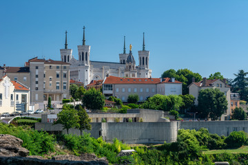 The Basilica of Notre Dame de Fourviere in Lyon