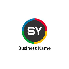 Initial Letter SY Logo template design