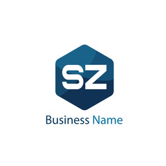 Initial Letter SZ Logo template design