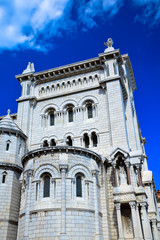 Fototapeta na wymiar The Saint Nicholas Cathedral in the old town of Monaco on the Cote D'Azur