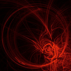 Abstract red swirl fractal background