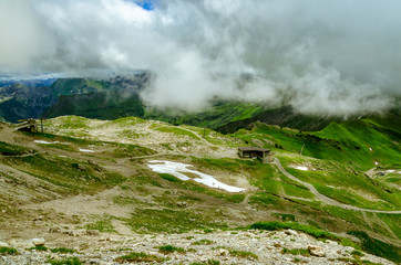 Blick vom Nebelhorn, Bayern, Deutschland
