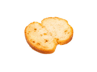 Crackers bruschetta isolated