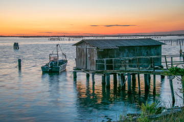 Sacca di scardovari (delta del Po) Sunset