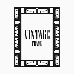 Obraz premium Art Deco border frame
