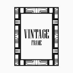 Obraz premium Art Deco border frame