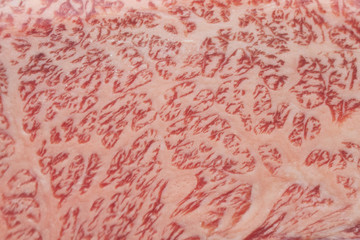 background of japanese wagyu beef texture