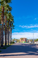 Obraz premium Castelldefels beach in Barcelona, Catalonia, Spain.