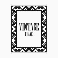 Art Deco border frame