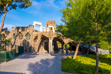 Fototapeta na wymiar Colonia Guell in Barcelona, Catalonia, Spain.