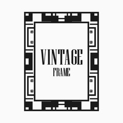Obraz premium Art Deco border frame