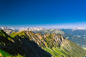 Die Alpen nahe Oberstdorf