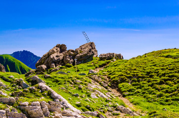 Wanderweg in den Bergen