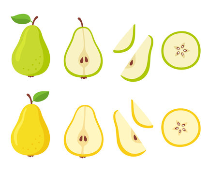 Cartoon pear set