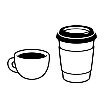 Blue Coffee Cup Full of Coffee clipart. Free download transparent