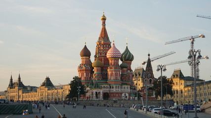 Fototapeta premium summertime the Red Square and Zaryadje Moscow
