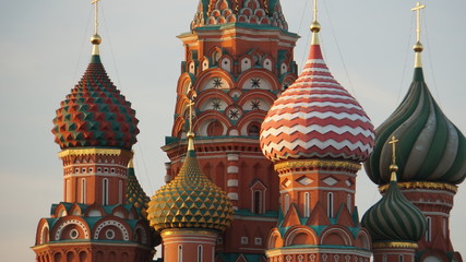 summertime the Red Square and Zaryadje Moscow
