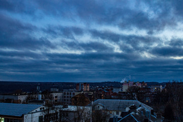 view of city at night