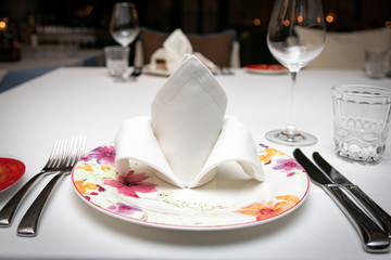 restaurant interior table