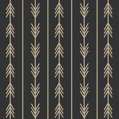 Trendy arrow pattern for layout and background. Black and white arrows with modern scandinavian style. Designed for web and prints.