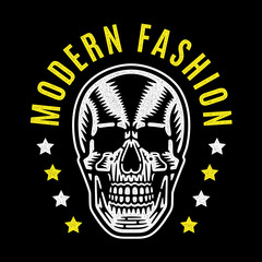 Vintage skull print.