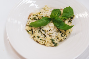 Risotto dish in a restaurant