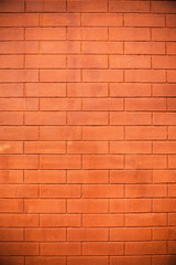 Vintage orange brick wall