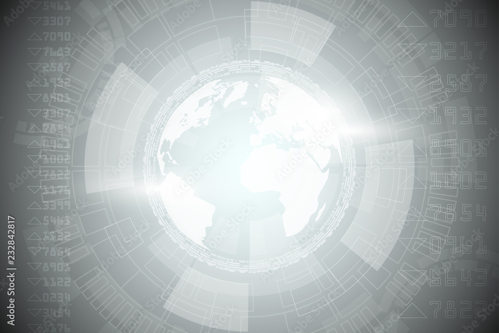Aufkleber technology concept. internet connection, abstract technology graphic design..the concept of global n